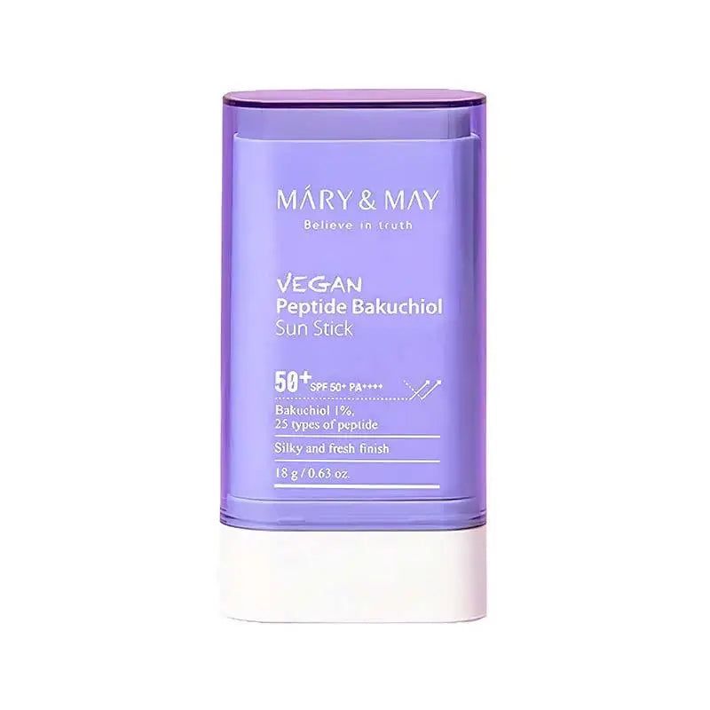 MARY & MAY - Vegan Peptide Bakuchiol Sun Stick SPF50+ PA++++ 18g