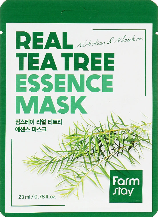 Farmstay Real Tea Tree Essence Mask Κορεάτικη Μάσκα Προσώπου