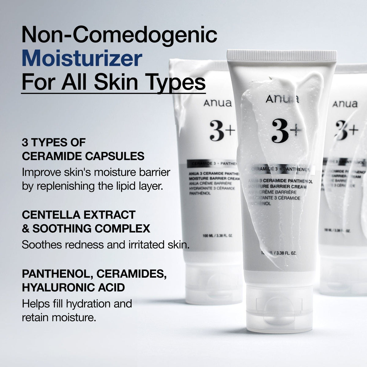 ANUA - 3 Ceramide Panthenol Moisture Barrier Cream 100ml