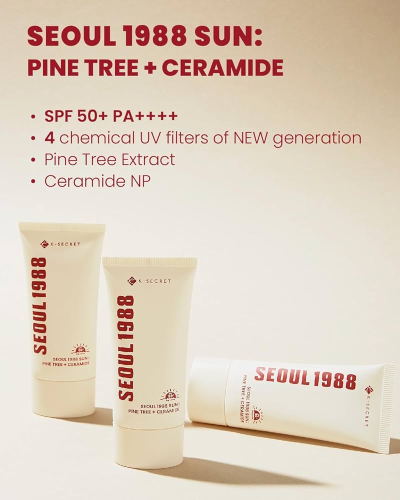 K - SECRET SEOUL 1988 - SEOUL 1988 Sun: Pine Tree + Ceramide SPF 50+ PA++++