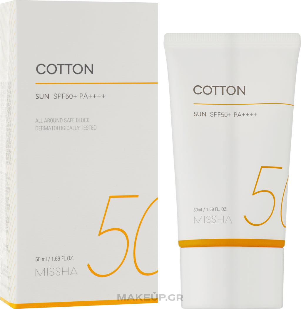 MISSHA All Around Safe Block Cotton Sun SPF50+/PA++++ 50ml