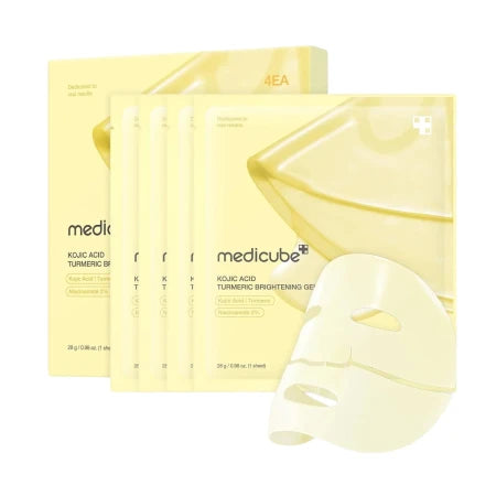 Medicube KOJIC ACID TURMERIC BRIGHTENING GEL MASK 28g*4ea