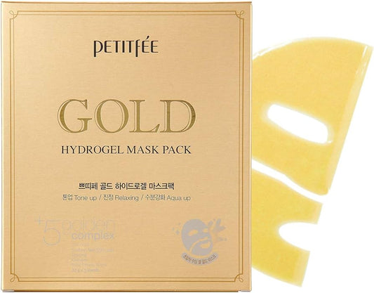 Petitfee Hydrogel Gold face mask 5 τμχ