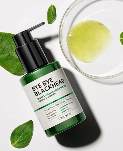 Some By Mi Bye Bye Blackhead 30 Days Miracle Green Tea Tox Bubble Cleanser Καθαριστικό Προσώπου 120ml