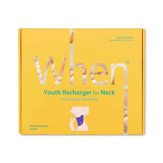 When Youth Recharger for Neck Premium Bio-Cellulose Sheet Mask (4pcs)