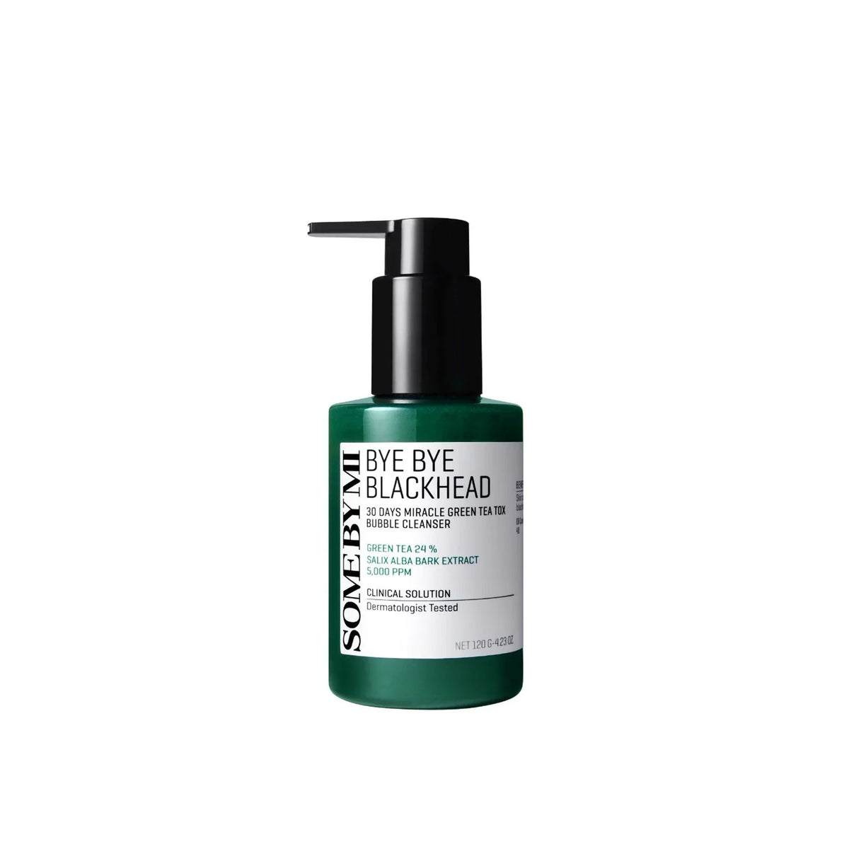 Some By Mi Bye Bye Blackhead 30 Days Miracle Green Tea Tox Bubble Cleanser Καθαριστικό Προσώπου 120ml