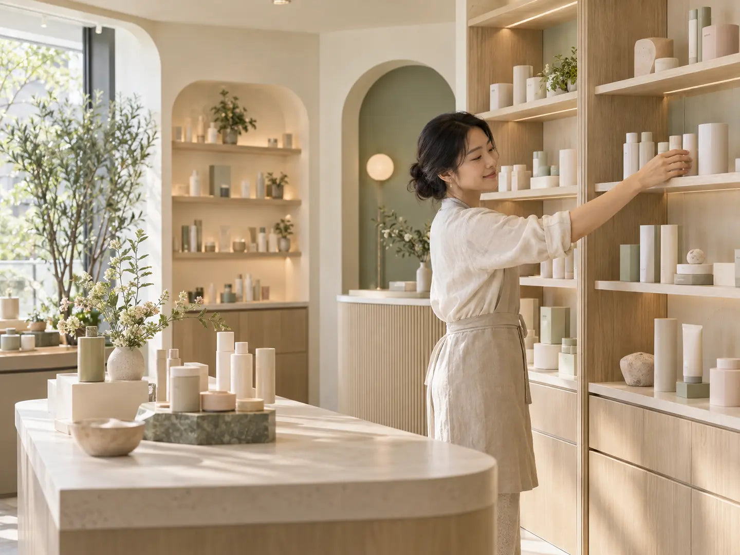 Custom Korean beauty τοποθέτηση για φαρμακείο ή κατάστημα